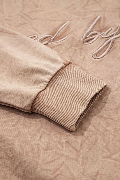 ~PREORDER~ Saved by Grace Dune Mineral Wash Embroidered Sweatshirt ~PREORDER~