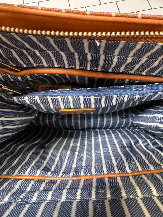 Lee Striped Canvas Tote Bag