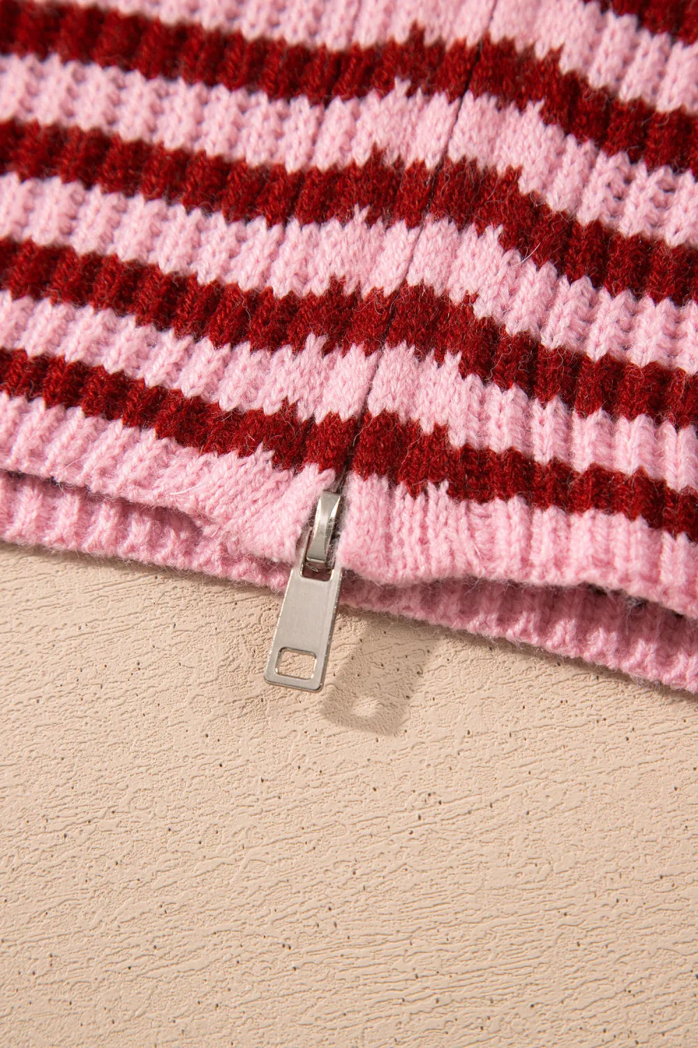 ~PREORDER~ Cherry Blush Stripe Zip Sweater ~PREORDER~