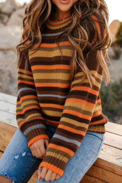 ~PREORDER~ Autumn Trail Striped Sweater ~PREORDER~
