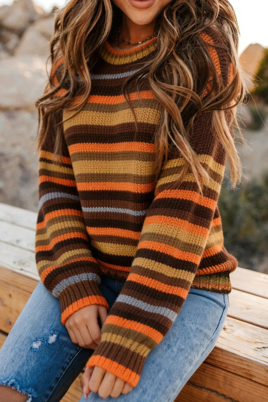 ~PREORDER~ Autumn Trail Striped Sweater ~PREORDER~