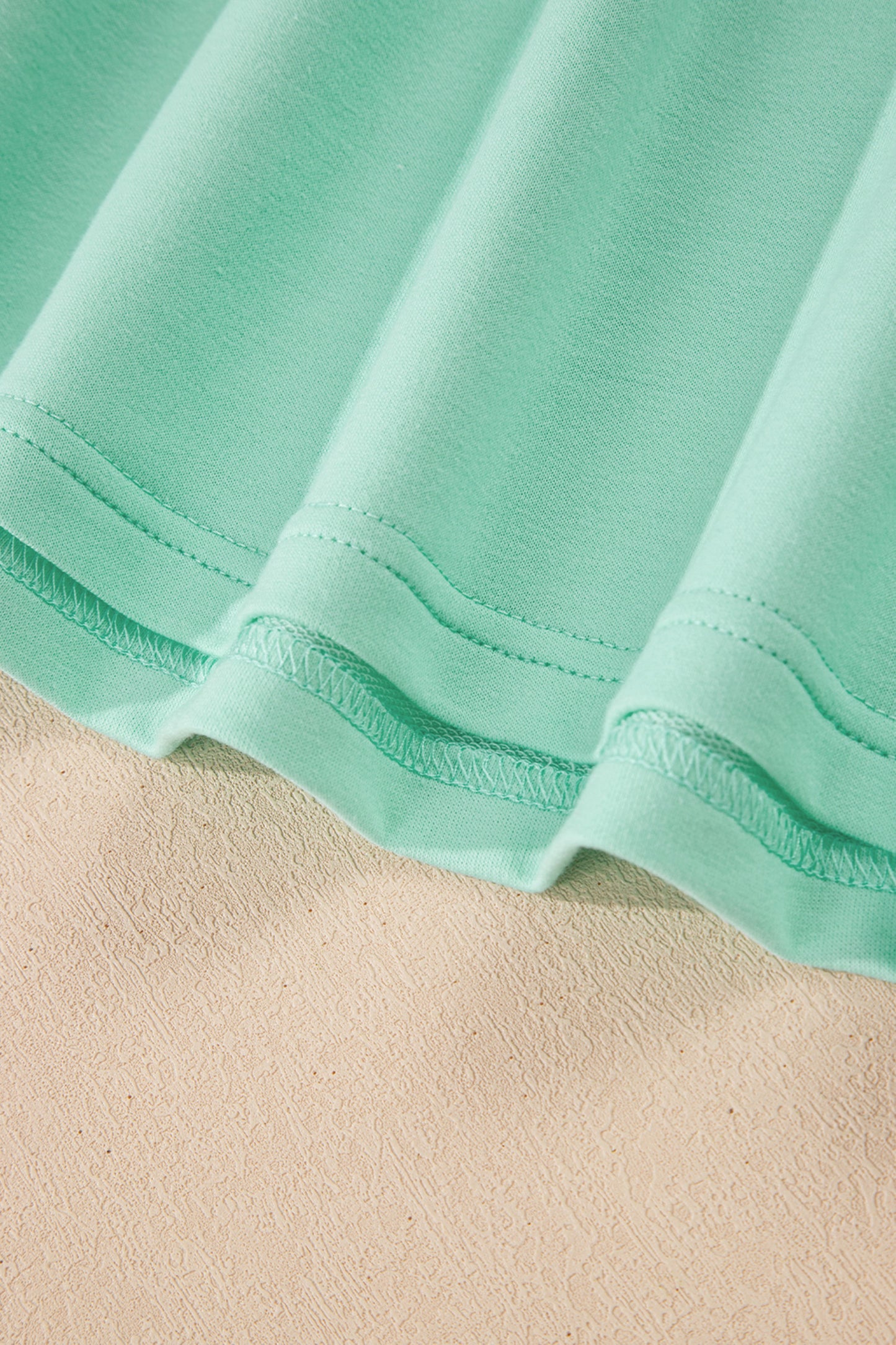 Mint Green Relaxed V-Neck Lounge Set – Drawstring Jogger Pants 2-Piece Outfit