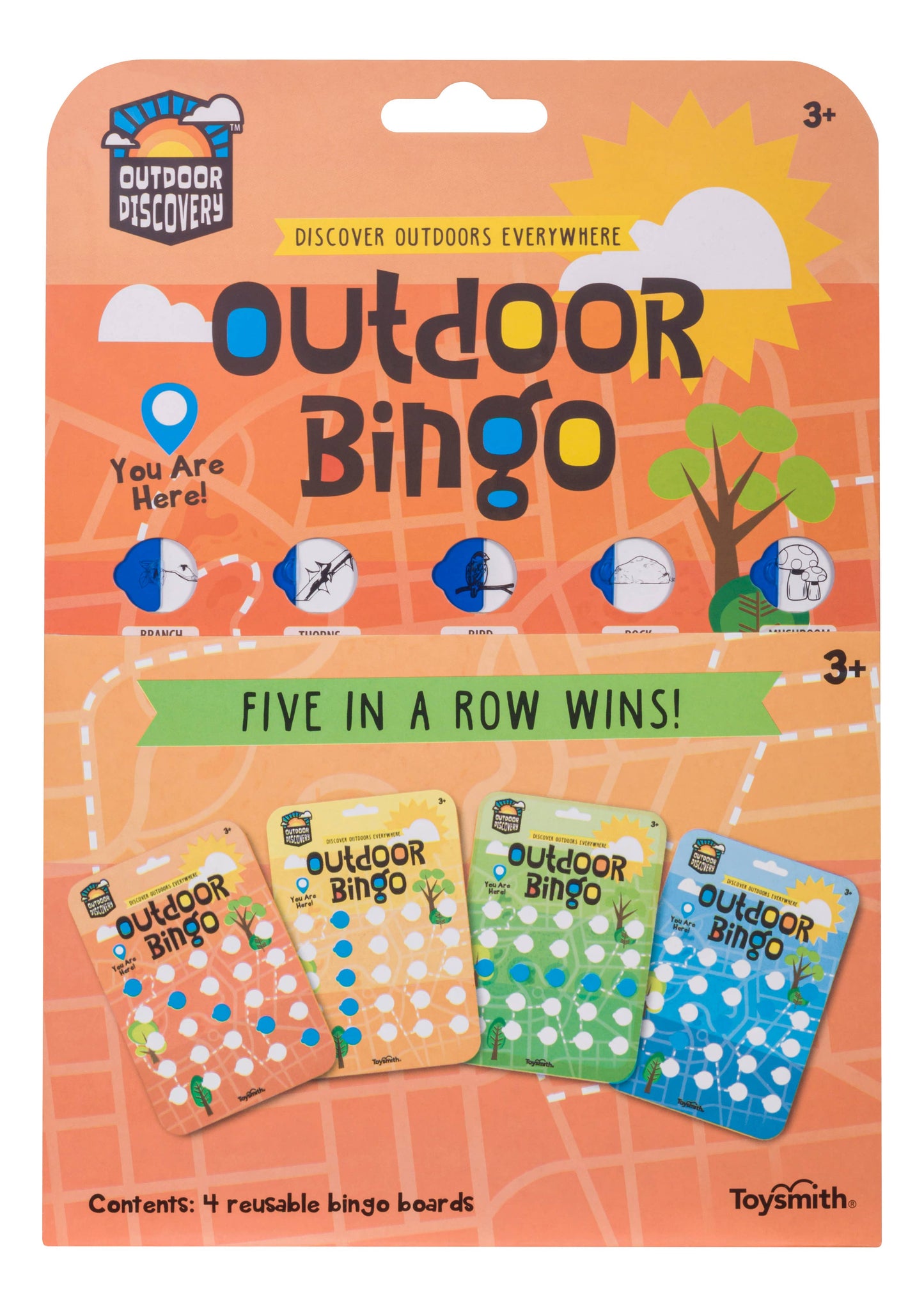 Outdoor Bingo 4-pack travel game