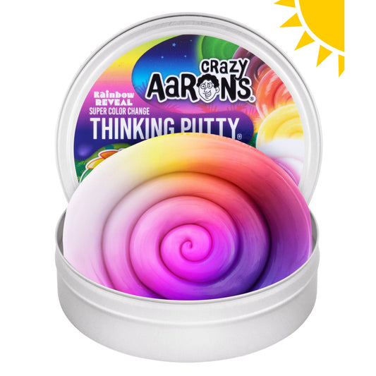 Rainbow Reveal Thinking Putty® – Color Changing Glow Putty | Crazy Aaron’s Sensory Toy