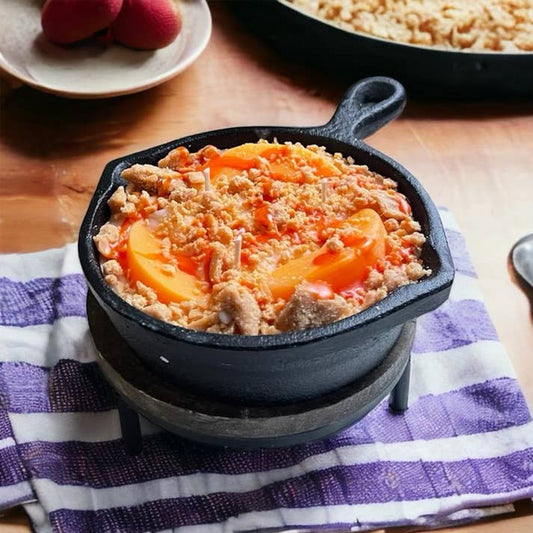 Peach Cobbler Skillet Candle – 8 oz / 3-Wick