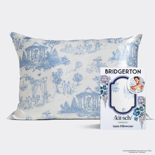 Kitsch x Bridgerton Satin Pillowcase – Luxury Hair & Skin Protecting Satin Pillowcase