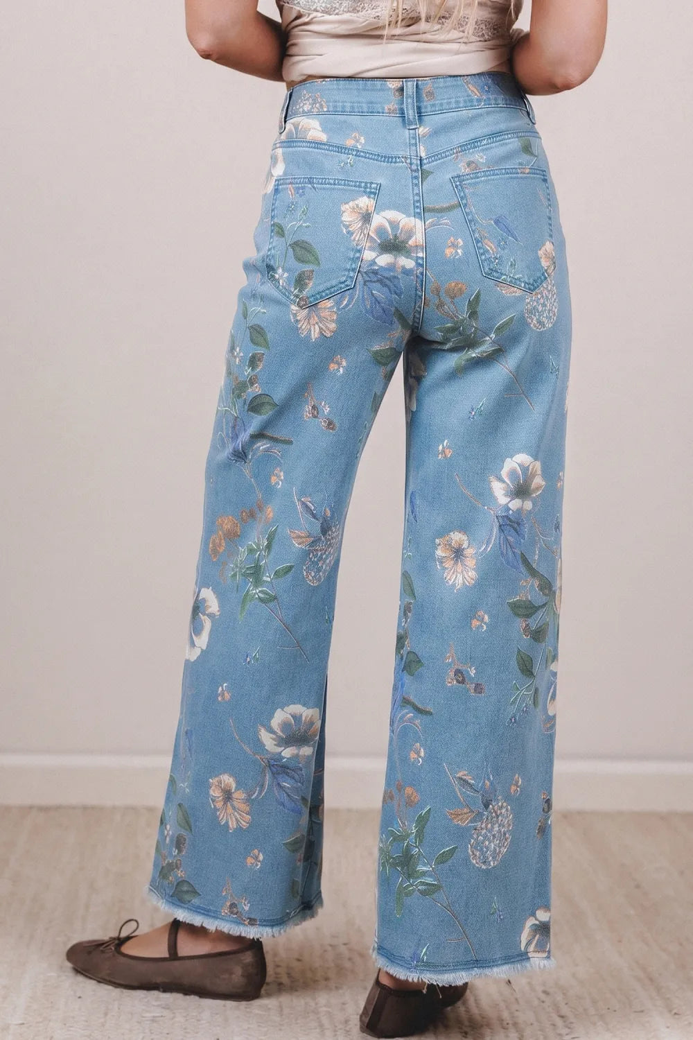 ~PREORDER~ Wildflower Drift Floral Print Wide Leg Jeans ~PREORDER~