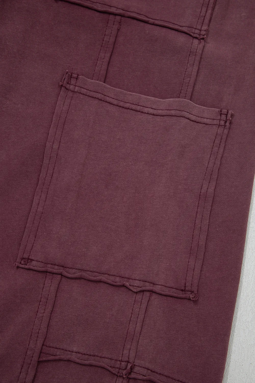 ~PREORDER~ Mineral Red Washed Cargo Wide Leg Sweatpants ~PREORDER~