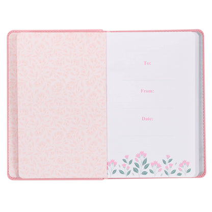 Look Up, Girl! Pink Faux Leather Devotional | 100 Devotions for Comfort & Encouragement