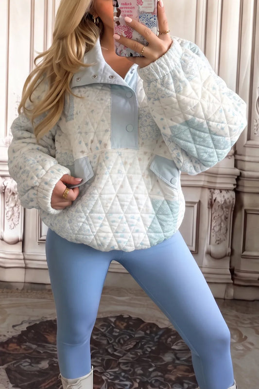 ~PREORDER~ Bluebell Patchwork Quilted Pullover ~PREORDER~