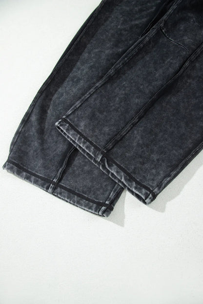 ~PREORDER~ Midnight Mineral Wash Barrel Pants ~PREORDER~