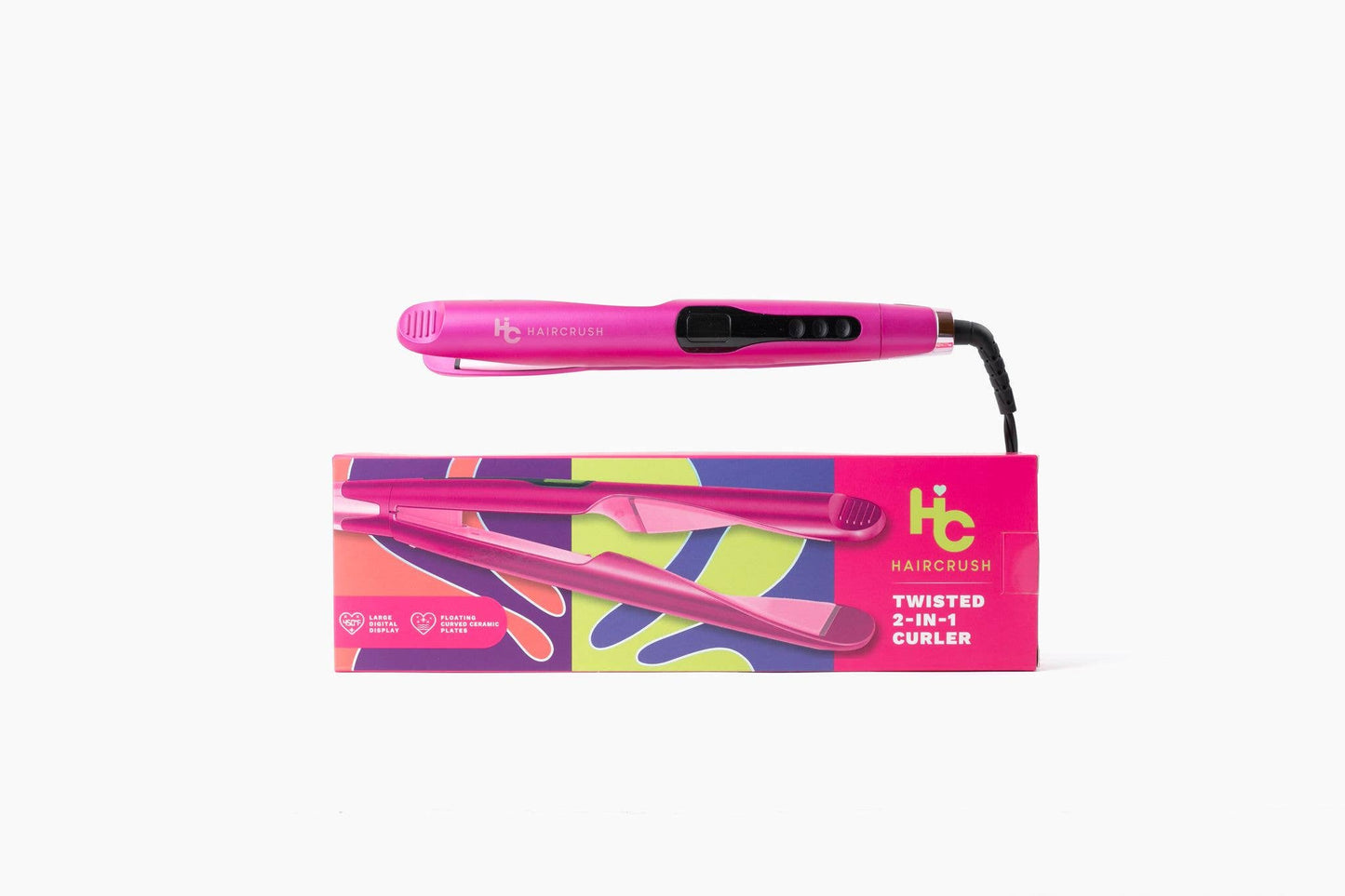 "2-in-1 Twist" Digital Curler & Straightener