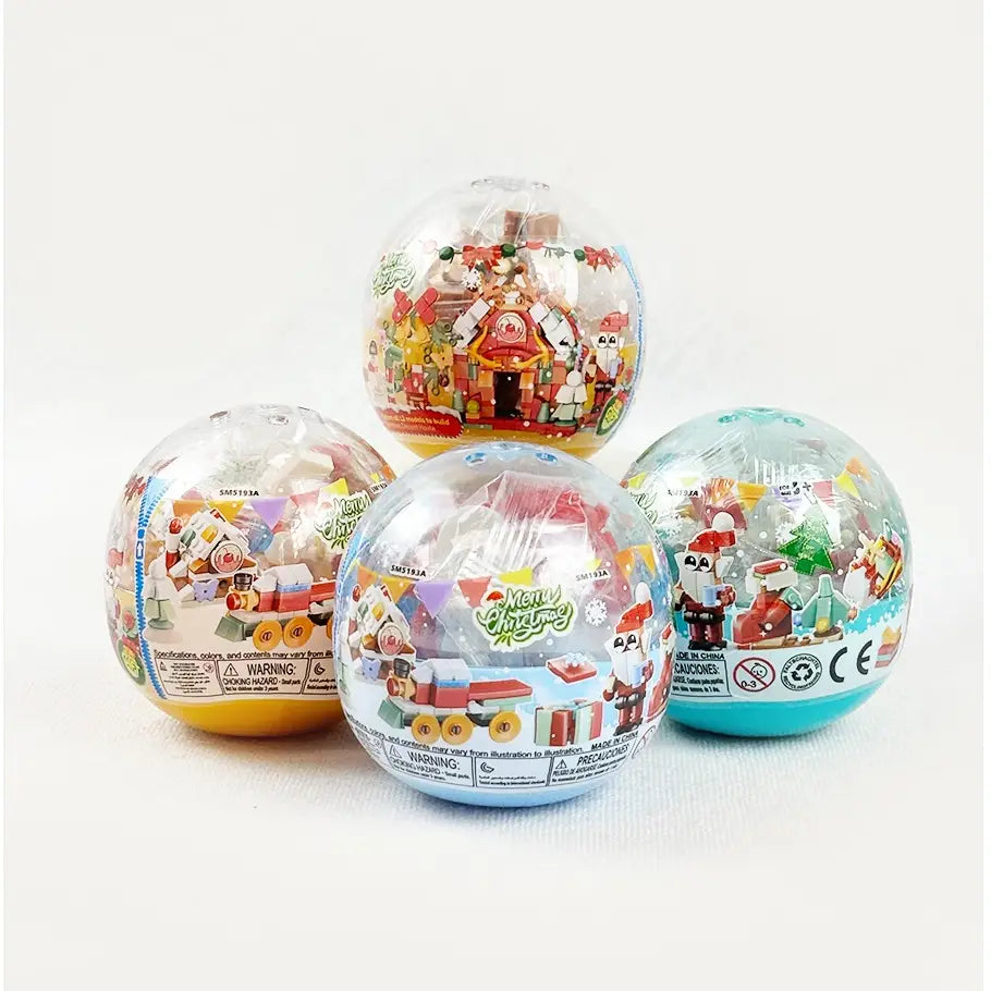 Merry Mini Build Ball | Christmas Dessert House Building Block Toy