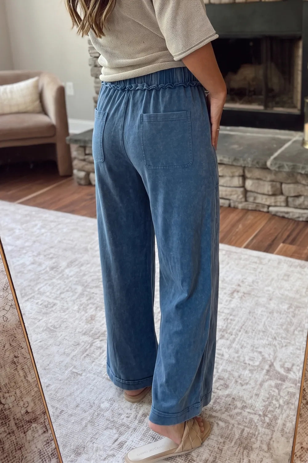 ~PREORDER~ Blue Horizon Mineral Wash Flare Pants ~PREORDER~