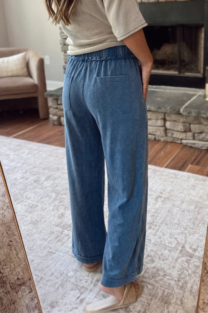 ~PREORDER~ Blue Horizon Mineral Wash Flare Pants ~PREORDER~