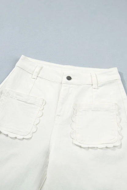 ~PREORDER ~ Scalloped Patch Pocket Shift Jeans ~PREORDER ~
