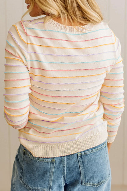 ~PREORDER~ Confetti Stripe Knit Sweater ~PREORDER~
