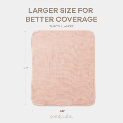 Muslin Baby Blanket | Swaddle Blanket | by Comfy Cubs