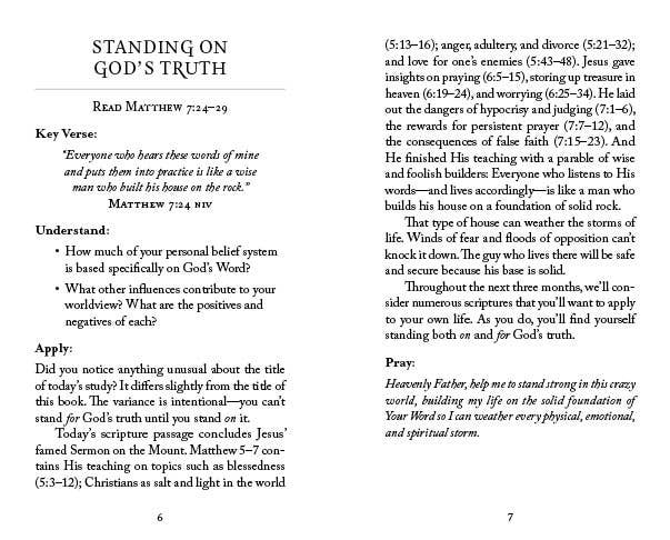 The 5-Minute Bible Study for Men: Standing for God’s Truth – Daily 5-Minute Devotional (Paperback)