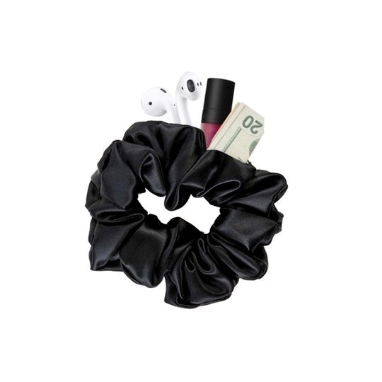 Scrunchies with Hidden Pocket - 3 Pack