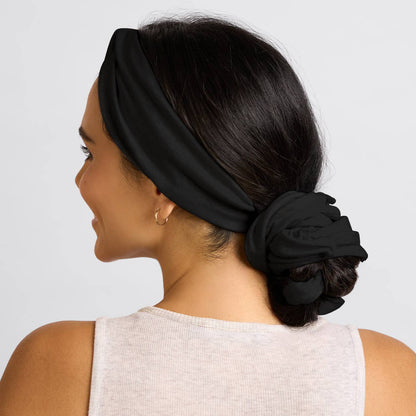 Set & Flow Heatless Curling Headband - Black by Kitsch