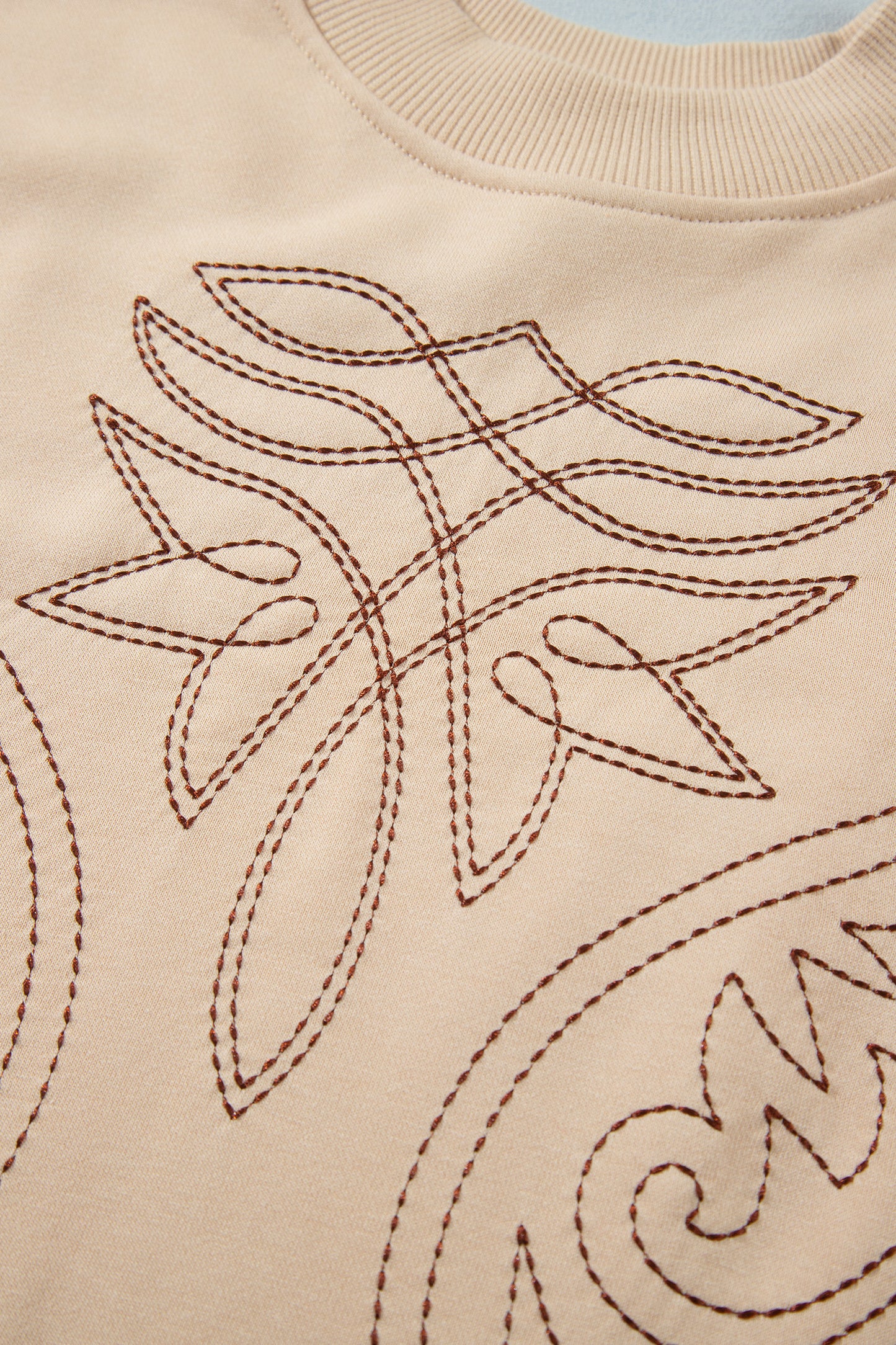 ~PREORDER~ Desert Stitch Beige Western Embroidered Sweatshirt ~PREORDER~