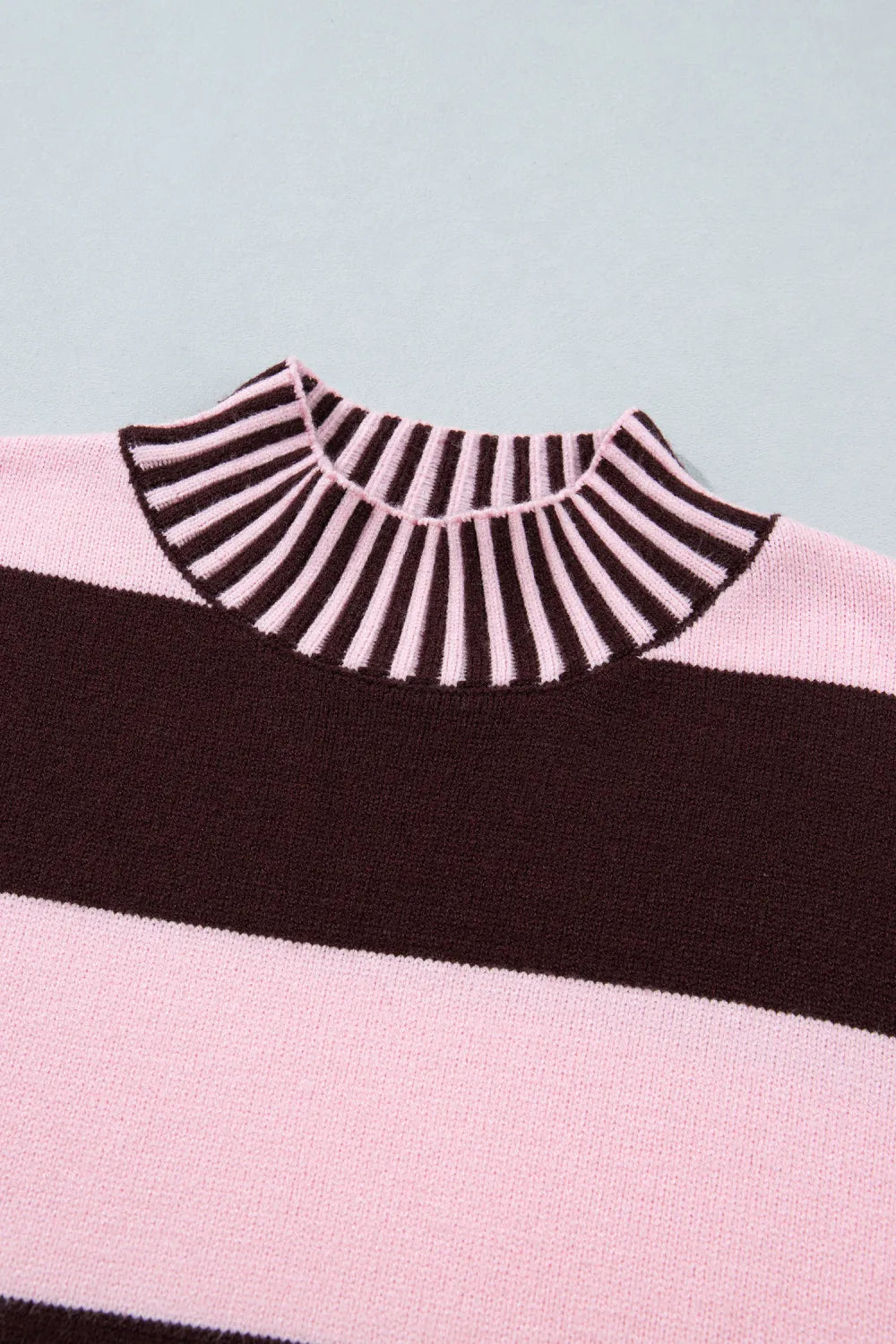 ~PREORDER~ Sweet on You Pink & Chocolate Stripe Sweater ~PREORDER~