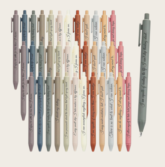 Miscellaneous Affirmation Ballpoint Pens | Inspirational Quote Pens