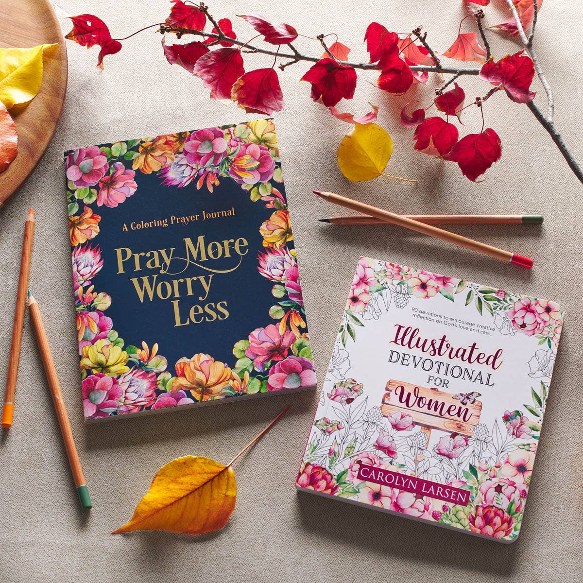 Pray More Worry Less Coloring Prayer Journal | Guided Christian Prayer Journal