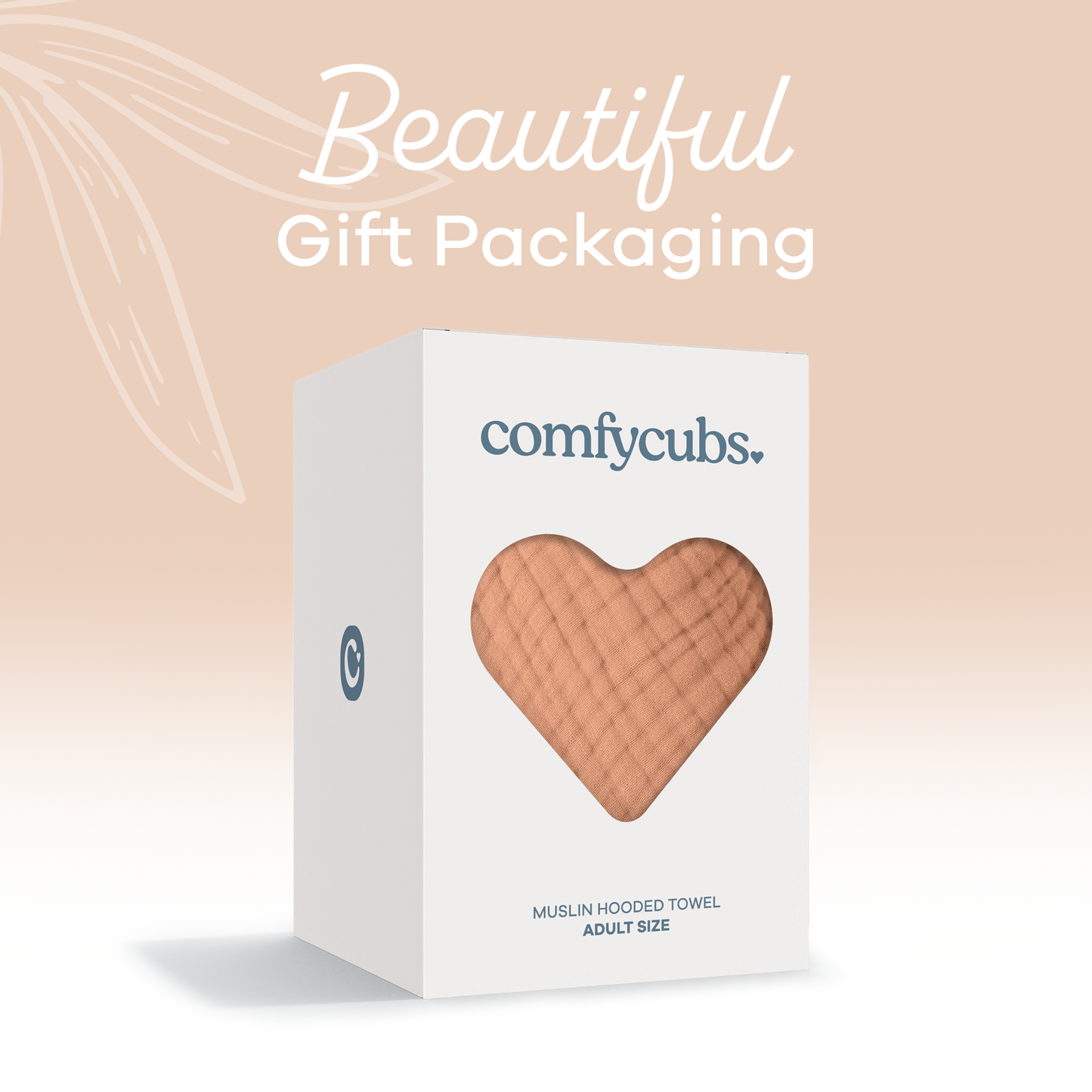 Adult Hooded Towel, Large Hoodie Blanket by Comfy Cubs