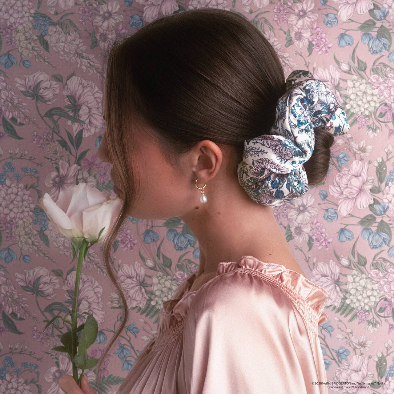 Kitsch x Bridgerton Satin Pillow Scrunchies Set – Extra Gentle Overnight Hair Scrunchies (2 Pack)