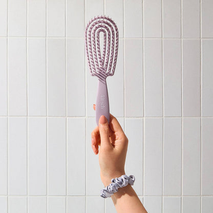 KITSCH Detangling Flexi Brush – Ergonomic Hair Brush for All Hair Types | Soft Lavender
