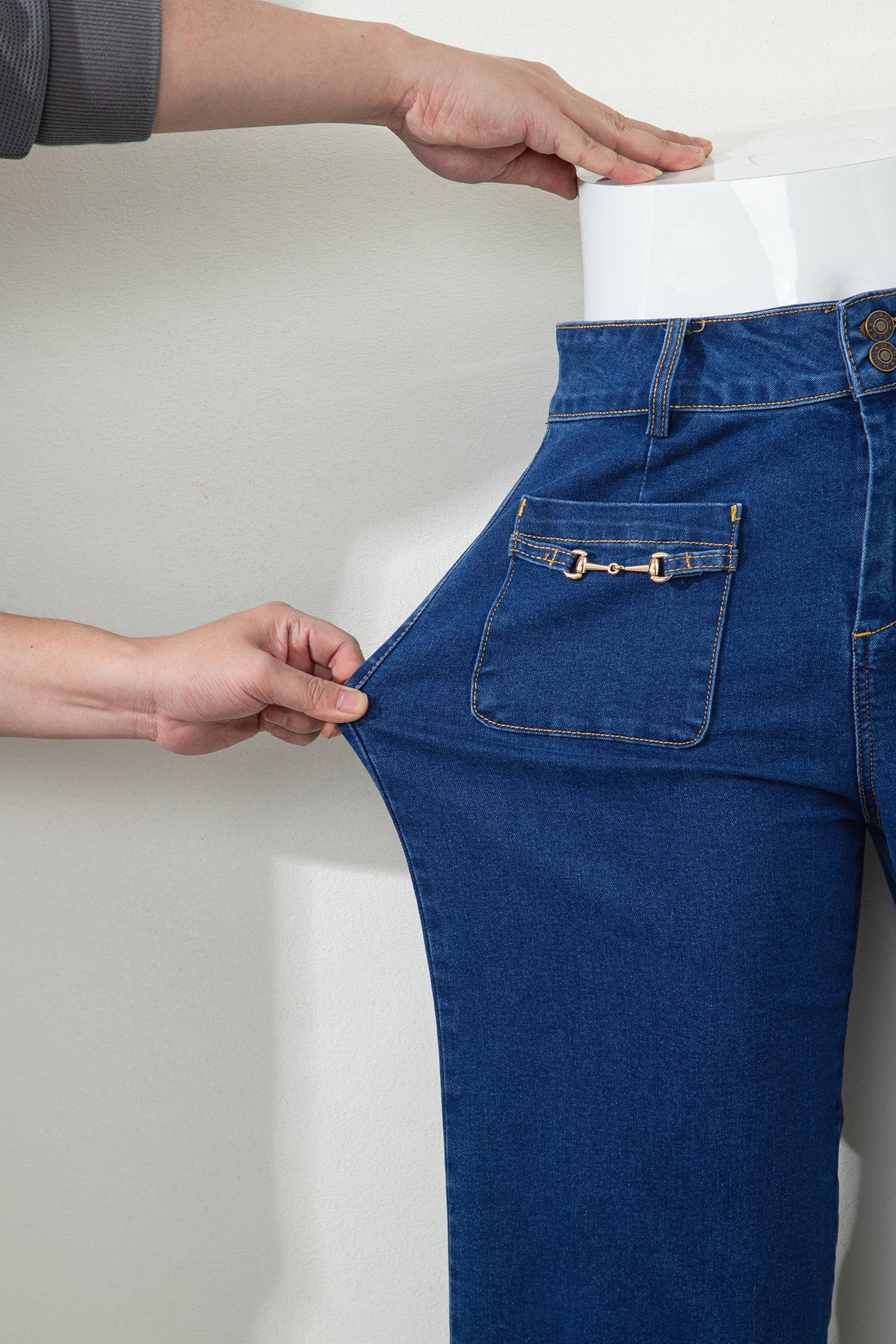 ~PREORDER ~ Sail Blue Hardware Pocket Wide Leg Jeans ~PREORDER ~