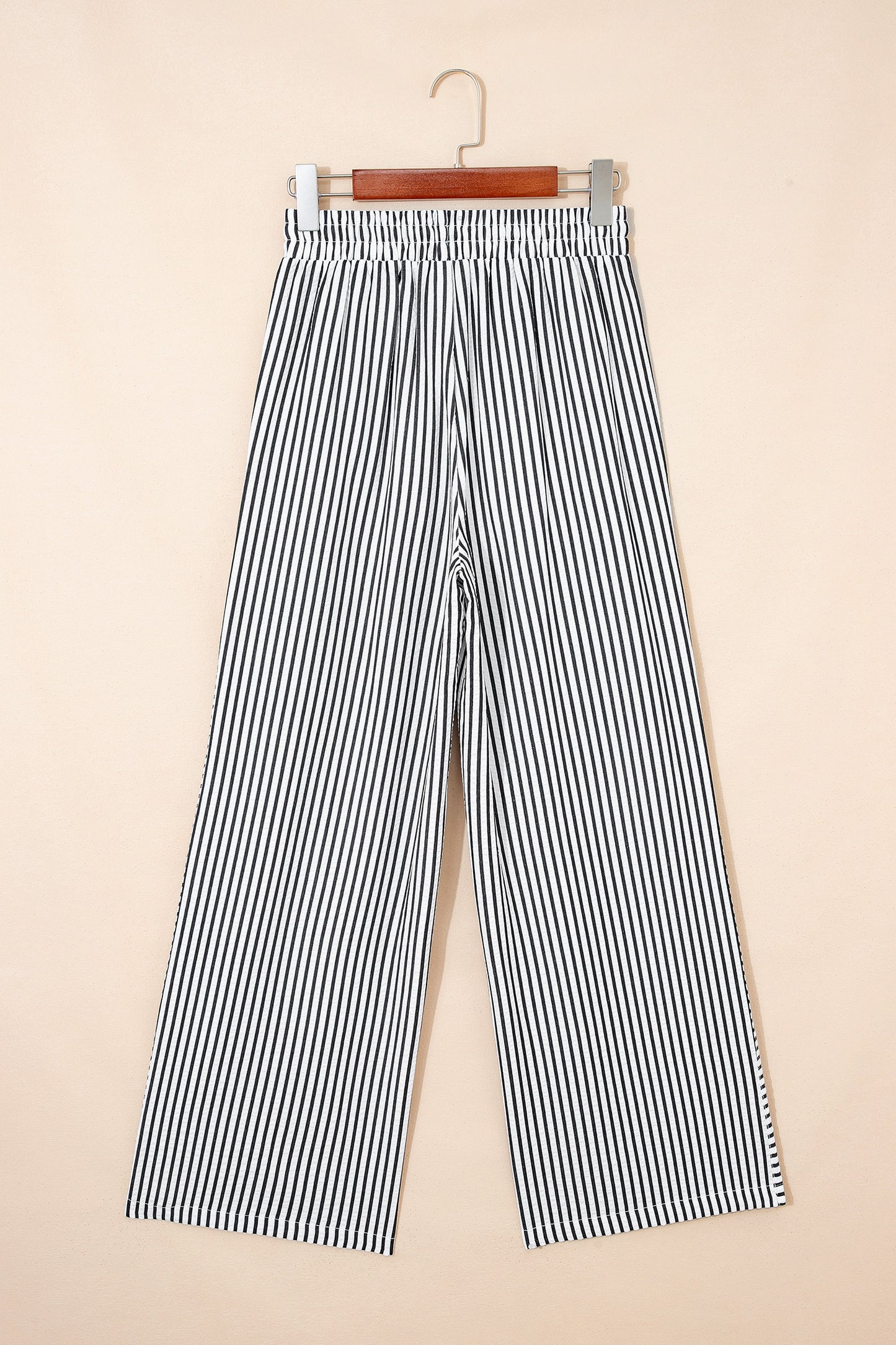 ~PREORDER ~ Black Stripe Wide Leg Casual Pants ~PREORDER ~