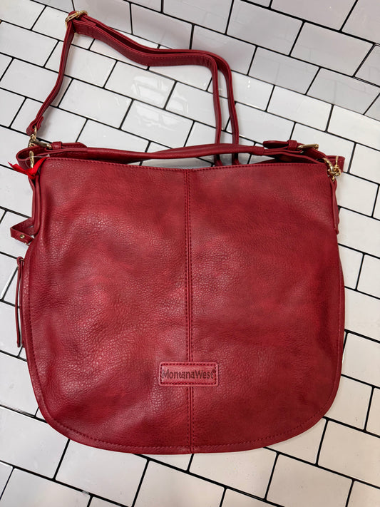 Montana West Hobo Crossbody Bag | PU Leather Western-Style Hobo Shoulder Purse