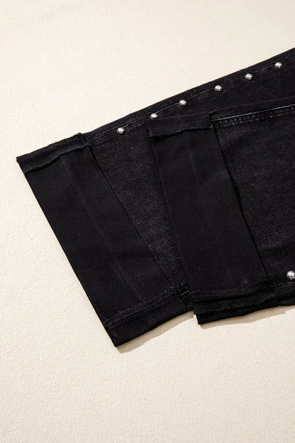 ~PREORDER~ Studded & Stunning Black Straight Leg Jeans ~PREORDER~
