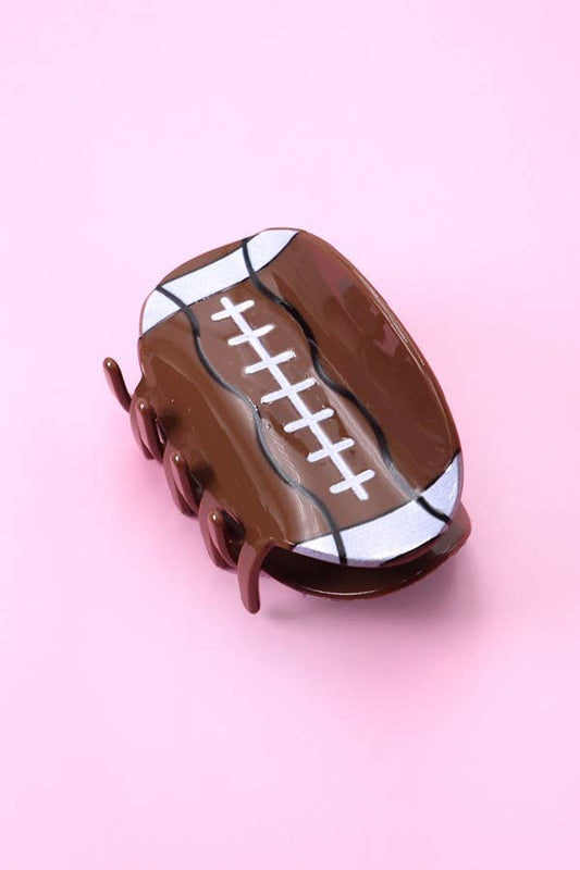 GAME DAY FOOTBALL HAIR CLAW CLIPS