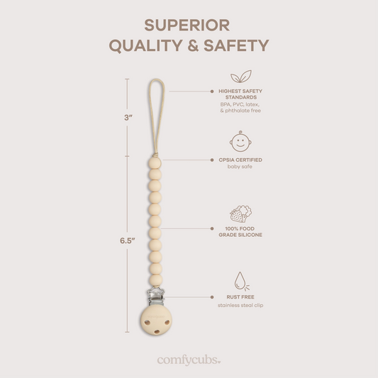 Pacifier Clips – 2 Pack | Cute & Functional Baby Essential