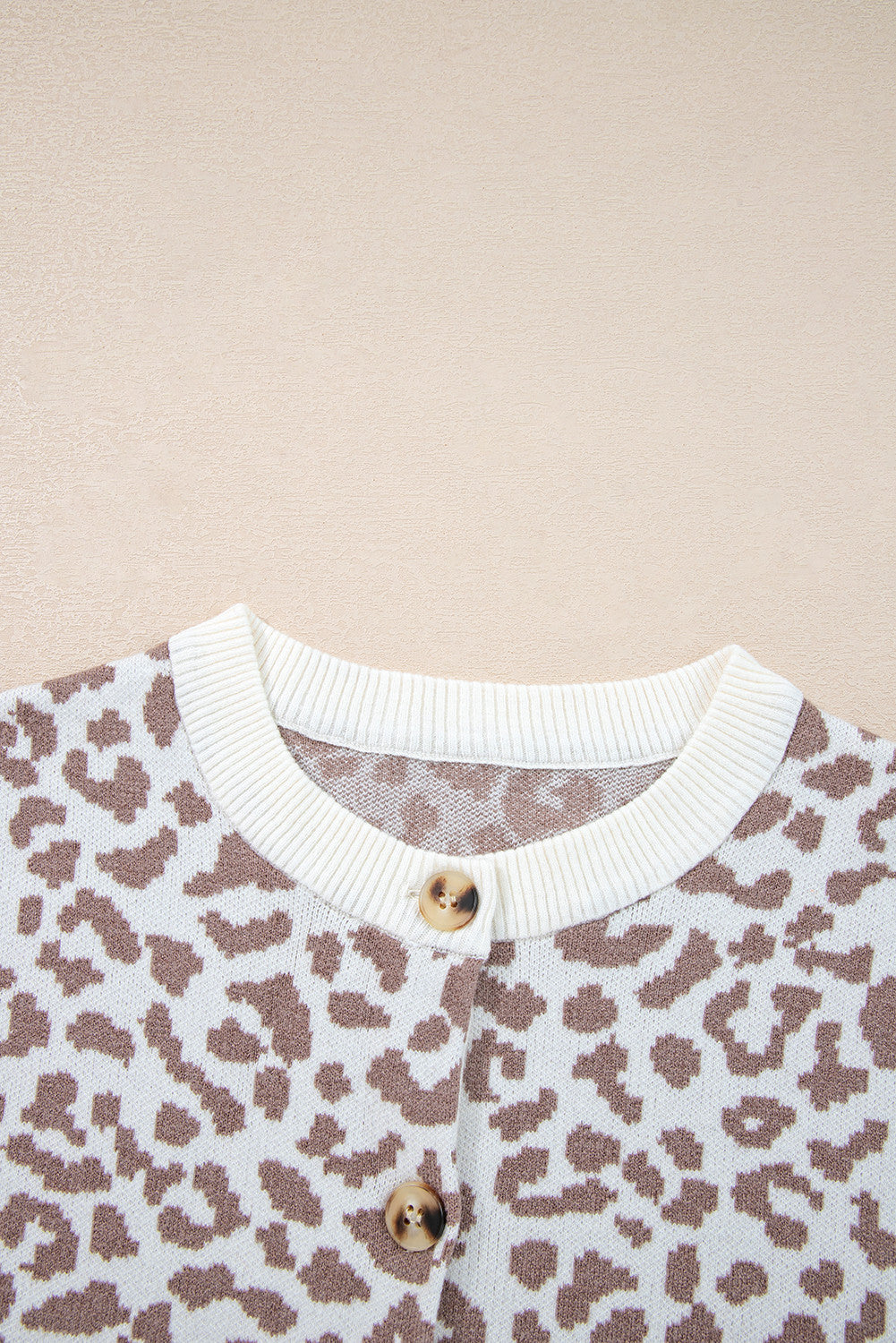 Leopard Knit Button Front Cardigan – Cozy & Chic Style