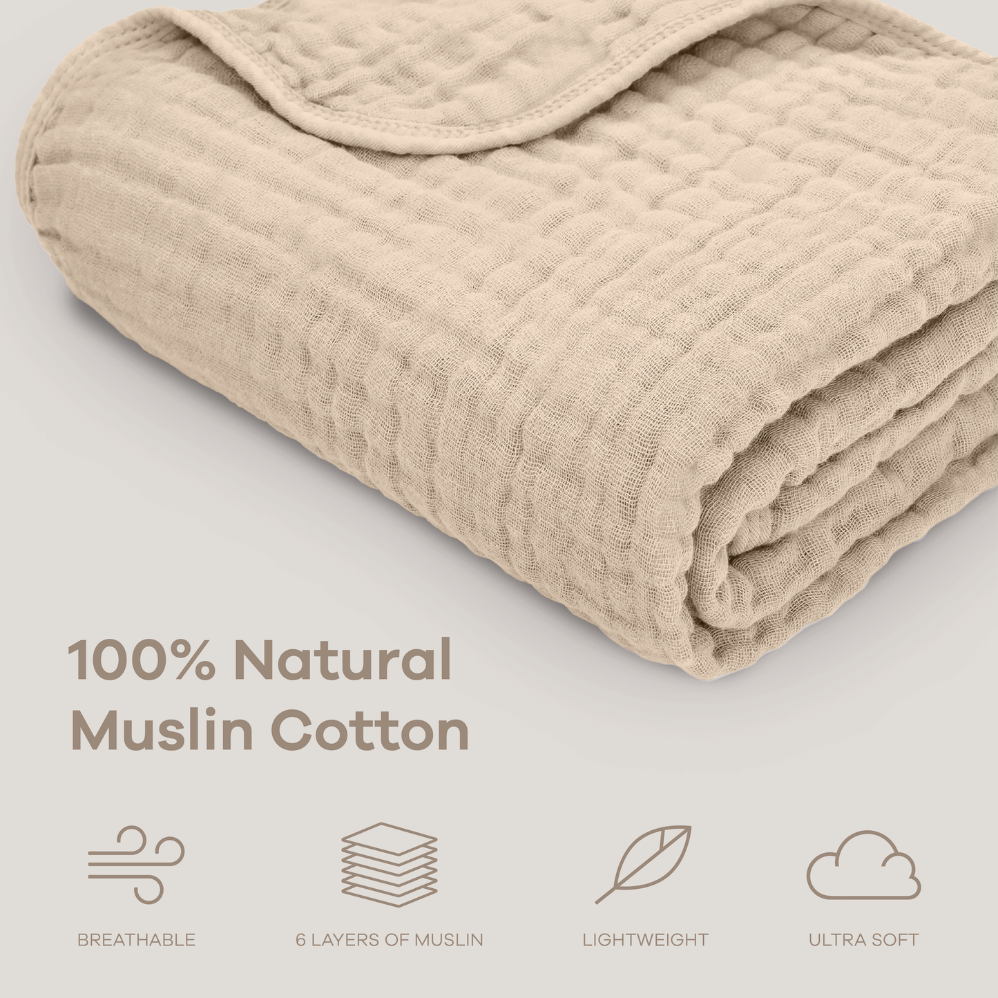 Muslin Baby Blanket | Swaddle Blanket | by Comfy Cubs