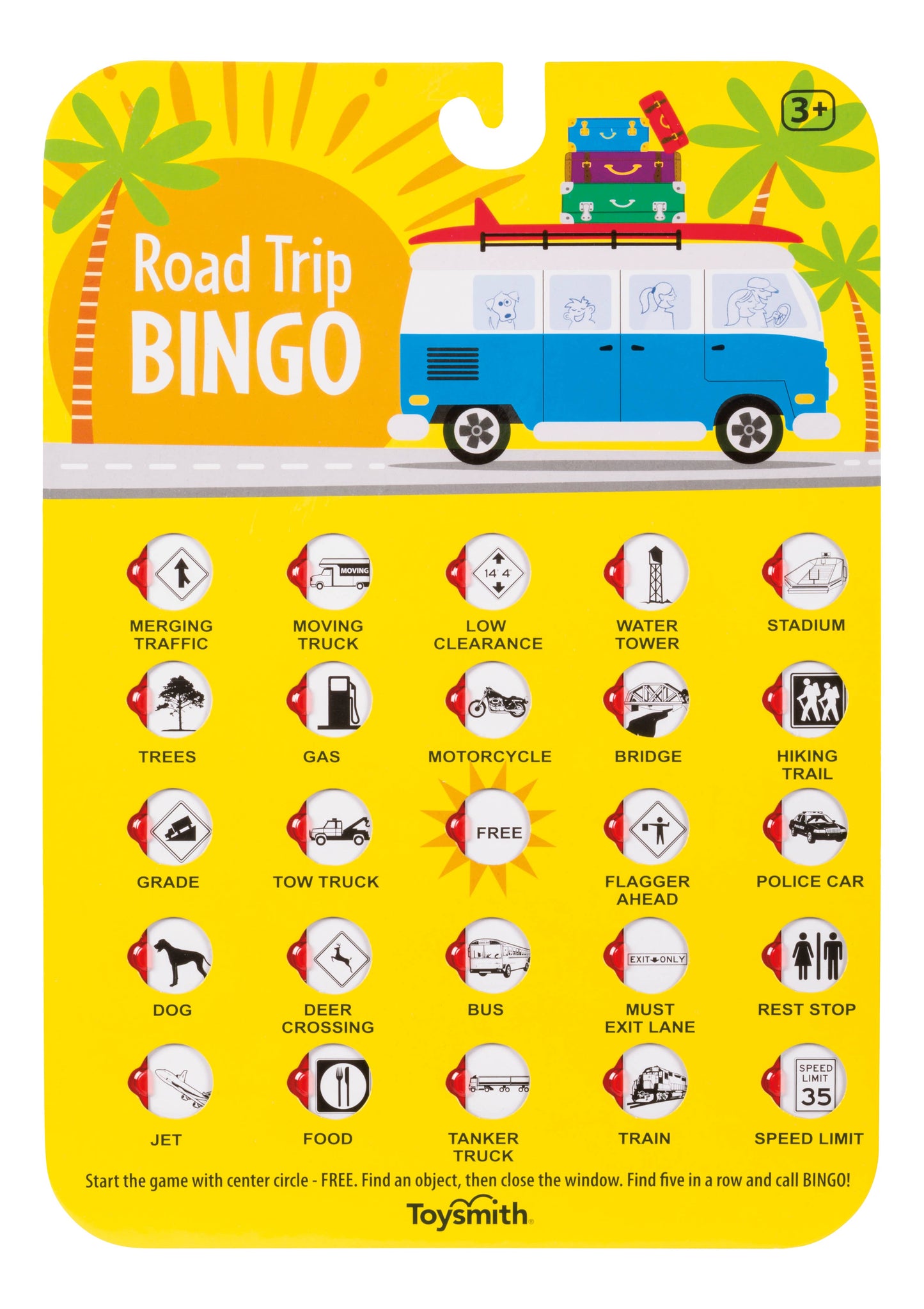 Road Trip BINGO, Travel Game