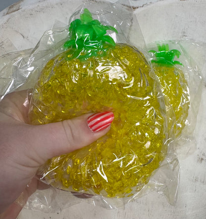 Pineapple Pop Squishy Toy | Yellow Squeeze Fidget Sensory Toy