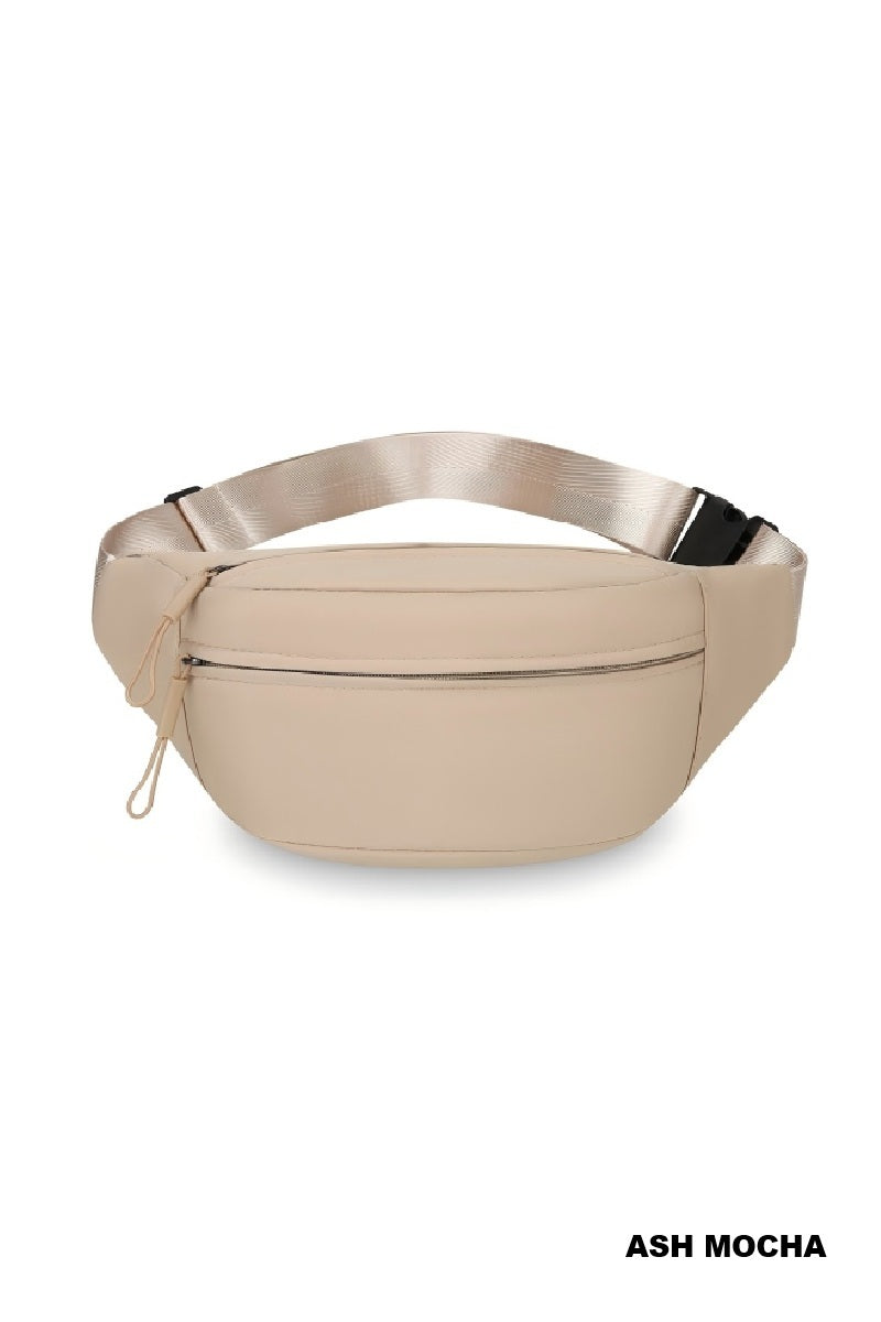 Zip & Go Double Zipper Crossbody Fanny Pack