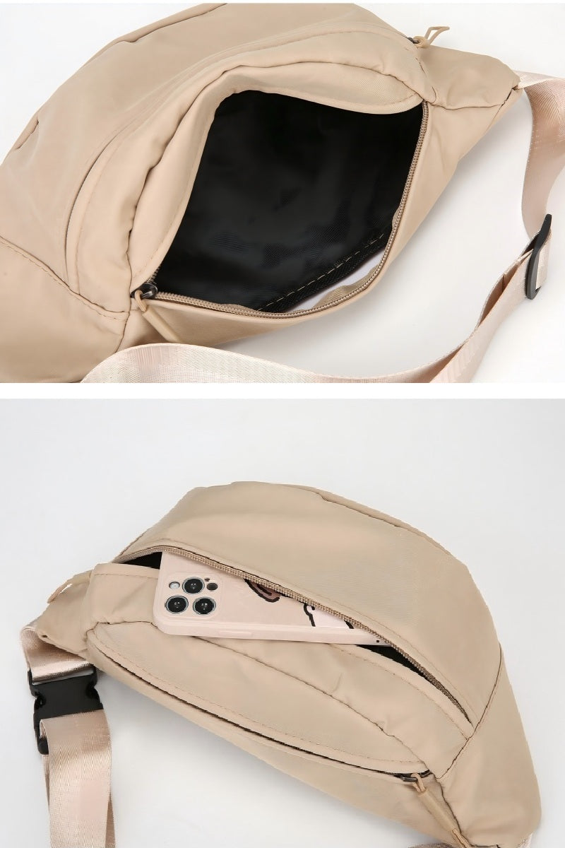 Zip & Go Double Zipper Crossbody Fanny Pack