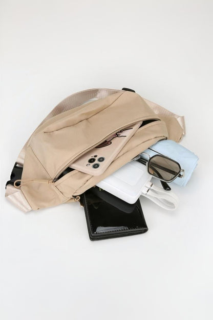 Zip & Go Double Zipper Crossbody Fanny Pack