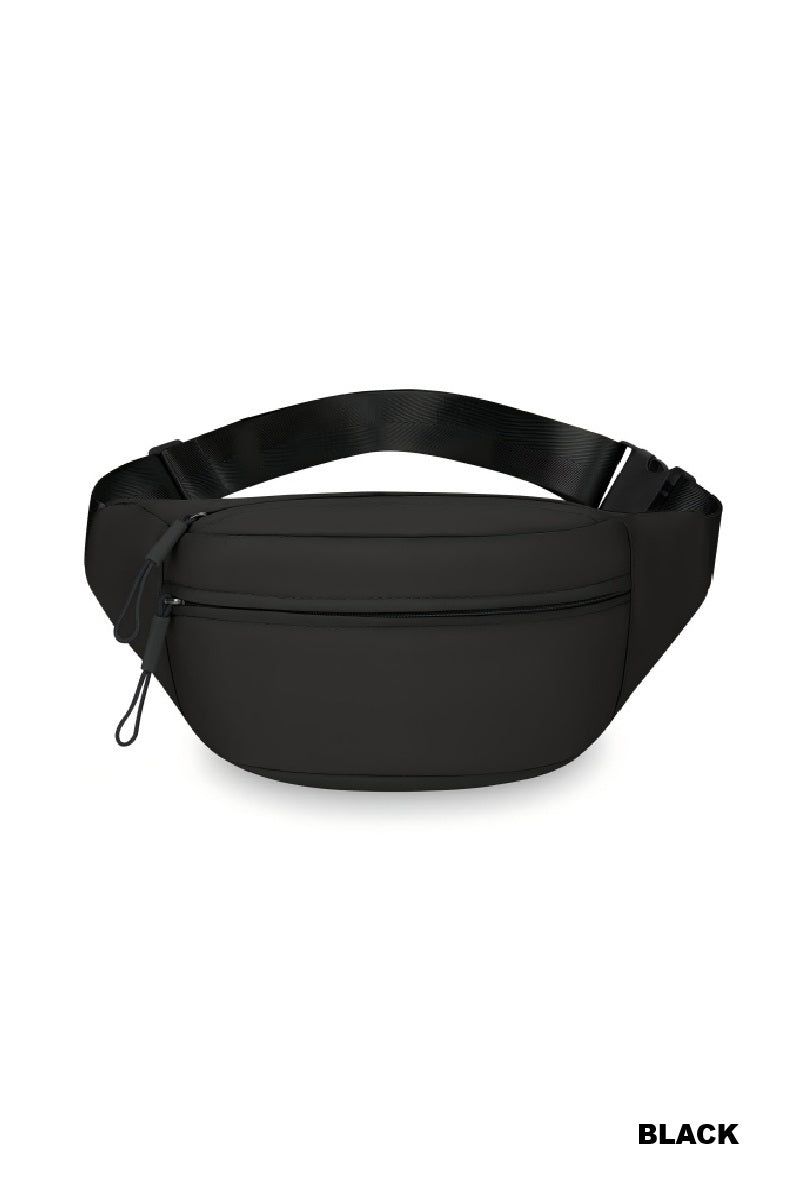 Zip & Go Double Zipper Crossbody Fanny Pack