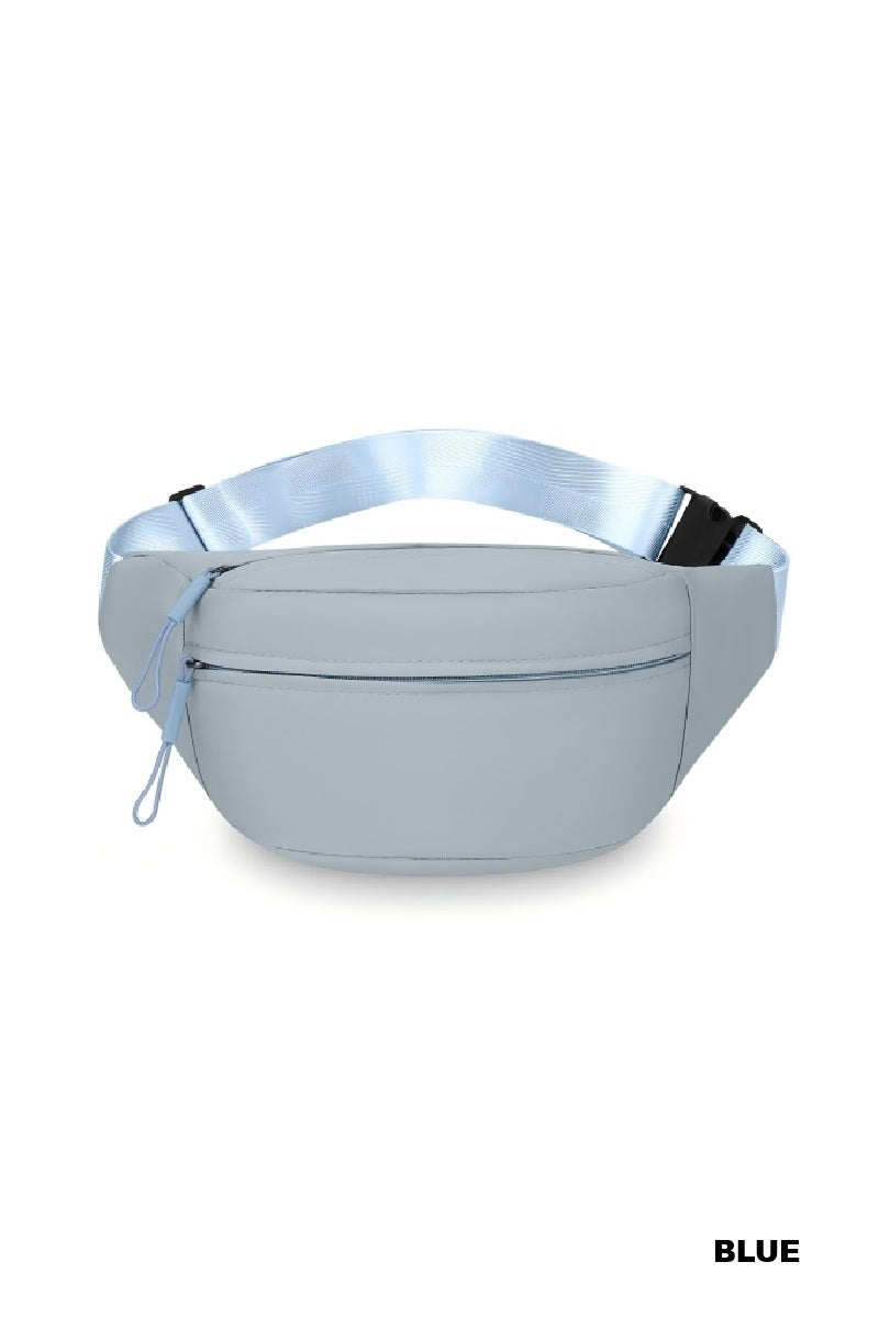 Zip & Go Double Zipper Crossbody Fanny Pack