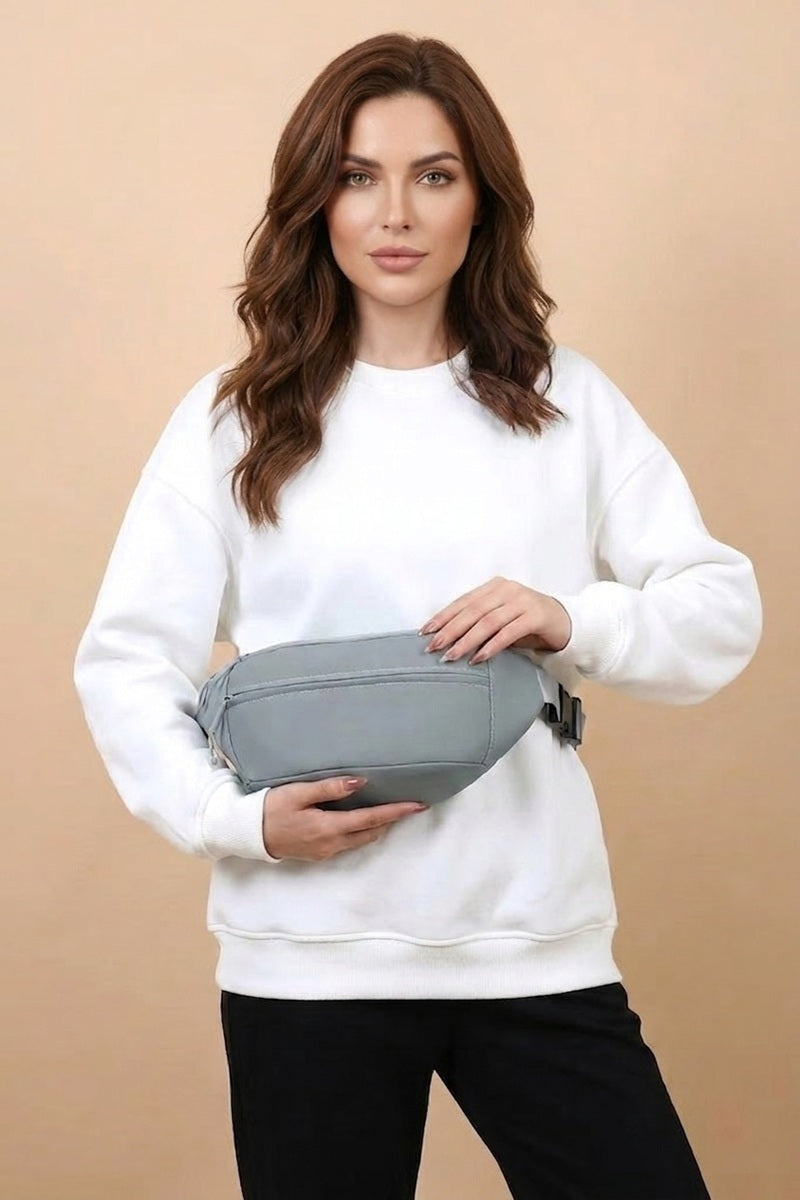 Zip & Go Double Zipper Crossbody Fanny Pack