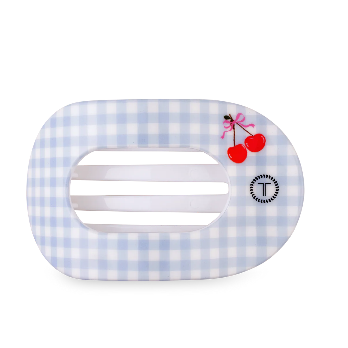 Large Flat Round Teleties Clip