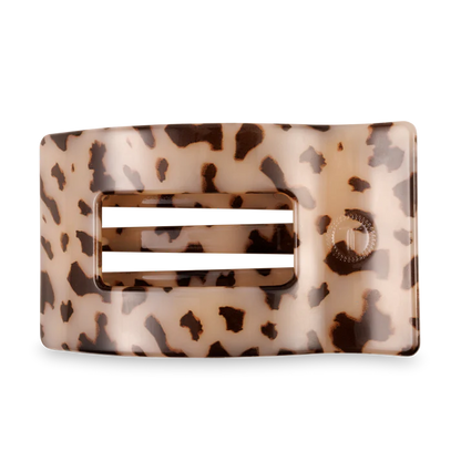 “TELETIES large flat rectangle clip for thick hair”

“No-snag hair clip with strong hold for long hair”

“Flat-back comfortable claw clip by TELETIES”


